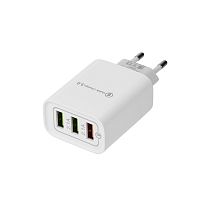 Сетевое зарядное устройство для iPhone/iPad REXANT 3 x USB, 5V, 3 А + 1 А + 1 А, белое | код 16-0277 | REXANT