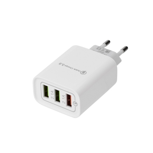 Сетевое зарядное устройство для iPhone/iPad REXANT 3 x USB, 5V, 3 А + 1 А + 1 А, белое | код 16-0277 | REXANT Сетевое зарядное устройство для iPhone/iPad REXANT 3 x USB, 5V, 3 А + 1 А + 1 А, белое | код 16-0277 | REXANT