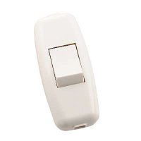 Выключатель навесной без заземления белый/белый | код 715-1100-611 | Lezard