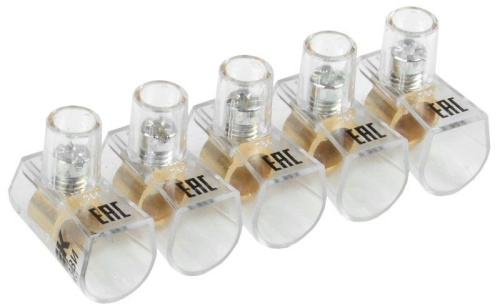 Зажим винтовой концевой изолированный КЗВИ 10мм2 (5x1) | код UZVK-10-5 | IEK