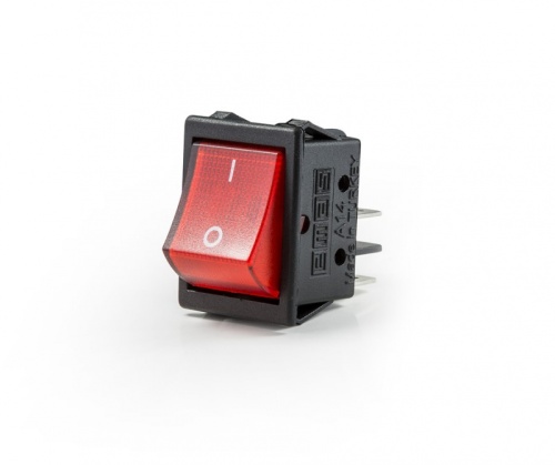 Выключатель с подсветкой красный A14K | код A14B1K11| EMAS