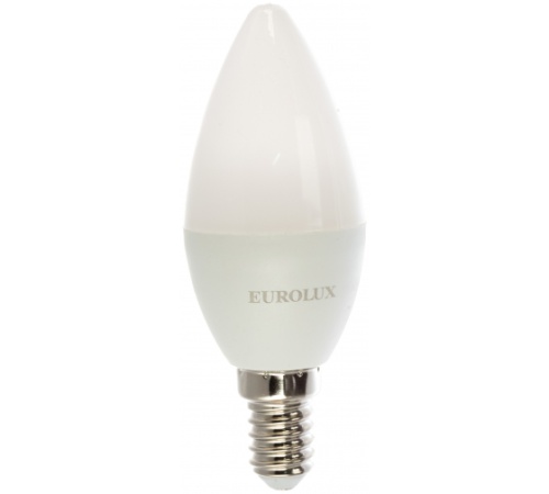 Лампа светодиодная LL-E-C37-5W-230-4K-E14 (свеча, 5Вт, нейтр., Е14) Eurolux, , Шт | код 76/2/3 | EUROLUX Лампа светодиодная LL-E-C37-5W-230-4K-E14 (свеча, 5Вт, нейтр., Е14) Eurolux, , Шт | код 76/2/3 | EUROLUX