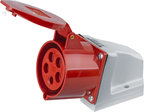 Розетка NCA-SR125-32-380 стационарная наружная 32А 3P+N+PE IP44 | код 14299 | Navigator Group