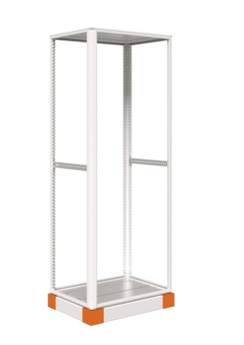 Угловой элемент сейсмоцоколя В=100мм ВРУ-pro (4 шт.компл) RAL7022 ESB | код esb4516 | ELECTRIC STEEL BOX