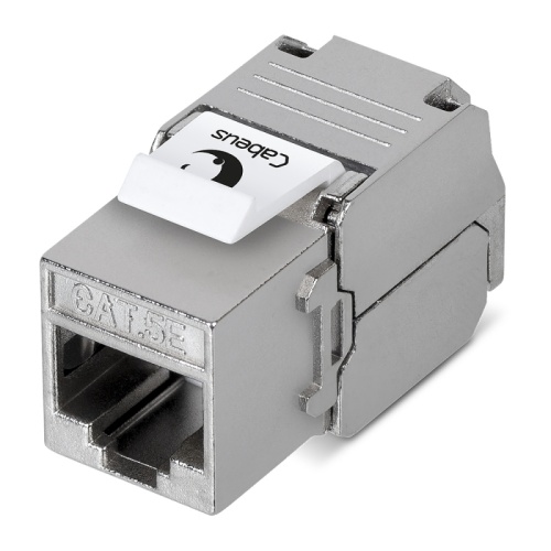 Cabeus KJ-RJ45-Cat.5e-SH-180-Toolless Вставка Keystone Jack RJ-45(8P8C), 180 градусов, категория 5e, экранированная, без инструмента Toolless | код 7965c | Cabeus