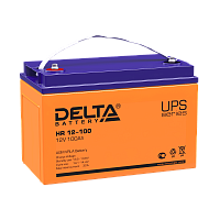 Аккумуляторная батарея HR 12-100, напряжение 12В емкость 100Ач. Разработана для применения в ИБП, ЦОД, системах связи. Delta | код 4614010180002 | DELTA