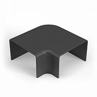 Поворот на 90 градусов 25х25 черный (4 шт/комп) Промрукав | код PR08.12909 | ПРОМРУКАВ