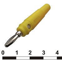 Штекер RUICHI 10-0074 желтый, винтовое крепление | код 70020 | Ruichi