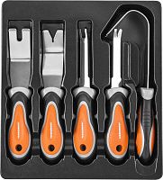 AB030079 Съемники пистонов обшивки дверей в наборе | код AB030079 | JONNESWAY