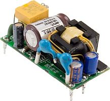 Источник питания AC-DC, 21.6Вт, вход 80...264В AC 47...440 Гц, выход 24В/0.9А, изоляция 4000В AC, на плате 49х23.8х23мм, -35...+85C | код MFM-20-24 | MeanWell