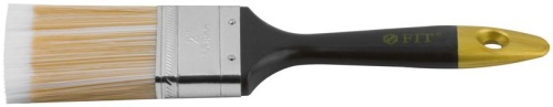 Кисть флейцевая "Лайн" искусственная щетина пластиковая ручка 2дюйм (50мм) FIT 01175 фото 4
