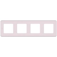 Рамка 4-м Inspiria роз. Leg | код 673964 | Inspiria(группа Legrand)