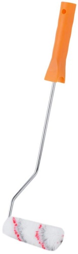 Валик полиакриловый ''мини'' Профи, белый с серыми и красными полосами, диаметр 15/35 мм, ворс 10 мм, дл.ручки 400 мм, 100 мм | код 2671 | FIT фото 2