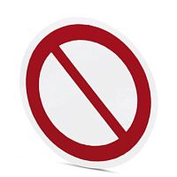 Запрещающая табличка PML-P100 (D100)R CUS | код 1014228 | PHOENIX CONTACT