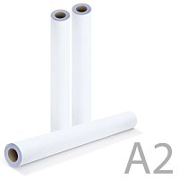 Рулон для плоттера, 420 мм х 175 м х втулка 76 мм, 80 г/м2, белизна CIE 162%, диаметр 170 мм, BRAUBERG, 110453 | код 110453 | BRAUBERG