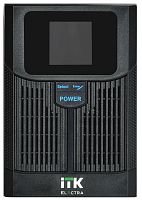 Источник бесперебойного питания Line-interactive 1000 ВА/800 Вт, фаза 1/1, LCD дисплей, без АКБ, USB, Schuko | код ELT-1000VA-1-L-S | ITK