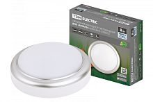 Светильник накладной LED ДПО Антарес 8Вт 4000К круг 140*58 мм мат.серебро IP54 TDM | код SQ0354-0014 | TDM