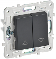 SKANDY Выключ. жалюзи 10А SK-V12T титан IEK | код SK-V15-0-10-K48 | IEK