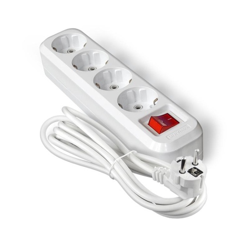 Удлинитель 4х3м с заземл. IP20 S-304А ПВС 3х1.5 с выкл. | код 1734 | Universal Удлинитель 4х3м с заземл. IP20 S-304А ПВС 3х1.5 с выкл. | код 1734 | Universal