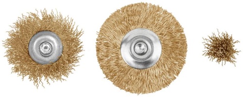 Корщетки латунированные, набор 3 шт | код 36904 | FIT фото 5