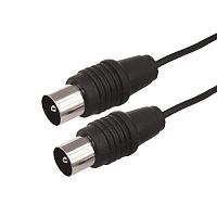 ВЧ кабель ТВ штекер - ТВ штекер, длина 15 метров, черный REXANT | код 17-5027 | REXANT