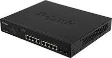 Коммутатор D-Link DGS-1100-10MPPV2/A (L2) 8x1Гбит/с 2SFP 8PoE+ 242W настраиваемый | код 1918488 | D-Link