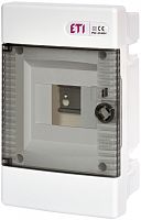 Щит внутр. распределительный ECM 4 PT (4мод.прозр.дверь) | код 001100142 | ETI