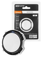 Выключатель 1-кл. 16А 250В проходной кнопочный механизм белый, Байкал TDM | код SQ1819-0023 | TDM