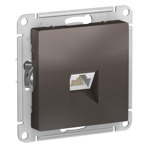 ATLASDESIGN РОЗЕТКА компьютерная RJ45, кат. 6A, механизм, МОККО | код ATN000686 | SCHNEIDER ELECTRIC
