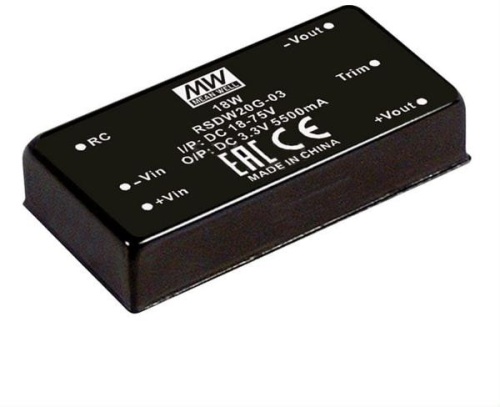 Источник питания DC-DC, 20Вт, вход 43…160В, выход 15В/1.33А, изоляция 3000В DC, DIP 50.8х25.4х10.2мм, -40...+85С | код RSDW20H-15 | MeanWell Источник питания DC-DC, 20Вт, вход 43…160В, выход 15В/1.33А, изоляция 3000В DC, DIP 50.8х25.4х10.2мм, -40...+85С | код RSDW20H-15 | MeanWell