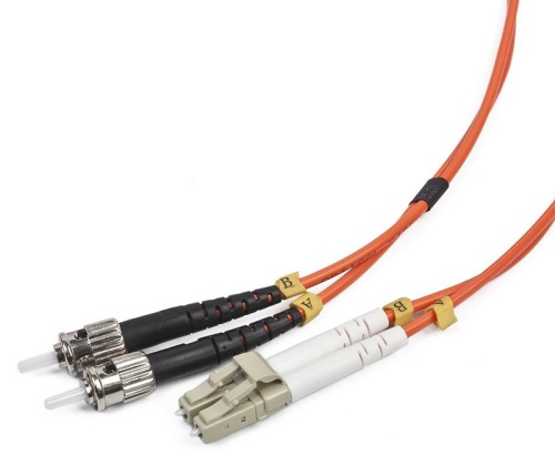 Cablexpert Двунаправленный мультимодовый оптоволоконный кабель, LC/ST, (50/125 OM2), 10 м. | код CFO-LCST-OM2-10M | Cablexpert