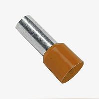 Наконечник-гильза 18 мм с изолир.фланцем 4,00 кв.мм оранжевый (НШВИ) | код ZCE4018OR | Коннектор