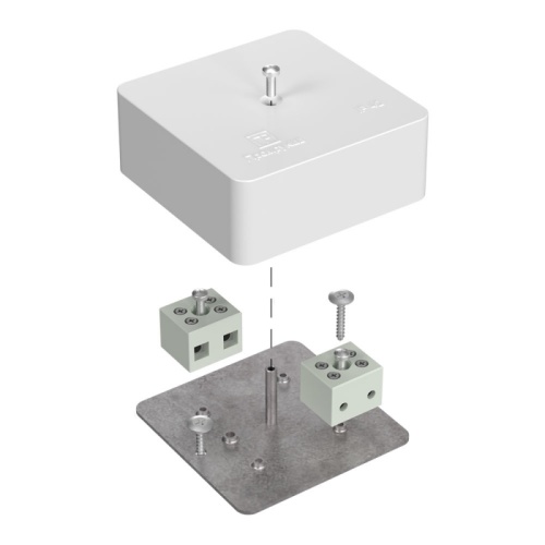 Коробка огнестойкая для кабель-канала 40-0450-FR6.0-4 Е15-Е120 RAL9003 75х75х30 (87 шт/кор) Промрукав | код 40-0450-FR6.0-4 | ПРОМРУКАВ