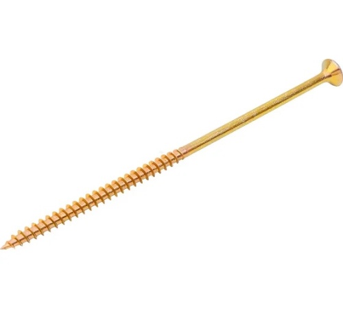 Саморез универсальный острый с потайной головкой 6х90 желтый (10шт/уп) Промрукав | код PR08.8473 | ПРОМРУКАВ