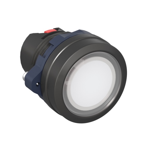 Головка кнопки плоская прозрачная с фиксацией, белая | код M22P-FLLWP | DKC Головка кнопки плоская прозрачная с фиксацией, белая | код M22P-FLLWP | DKC