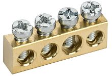 TEKFOR Шина нулевая сечение 6х9 4 отв. IEK | код TF-KP00D-SN-04 | IEK