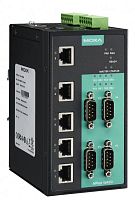 Асинхронный сервер NPort S8455I 4 RS-232/422/485 ports, 5 10/100M Ethernet ports, 2KV Isolation Protection, 12-48 VDC, 0 to 60 C | код 00-06107522 | MOXA