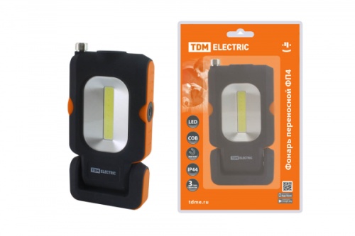 Фонарь переносной светодиодный ФП4, 1 Вт LED+3 Вт COB, 110 лм, 3хААА, магн., телескоп, TDM | код SQ0350-0098 | TDM Фонарь переносной светодиодный ФП4, 1 Вт LED+3 Вт COB, 110 лм, 3хААА, магн., телескоп, TDM | код SQ0350-0098 | TDM