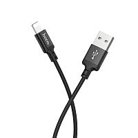 Кабель USB 2.0 hoco X14, AM/Lightning M, черный, 2м | код 6957531062882 | Hoco