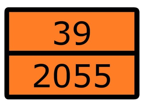 Знак для маркировки опасных грузов Номер ООН 39/2055 ГОСТ Р 52290-2004 300х400 мм, пленка самоклеящаяся ГОСТ 19433-88 EKF | код an-7-39-2055 | EKF