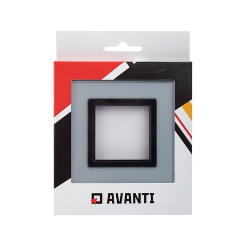 Рамка из натурального стекла,, ''Avanti'', светло-серая, 2 модуля | код 4404822 | DKC фото 5