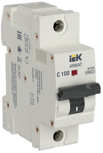 ARMAT Авт. выкл. M10H 1P C 100A IEK | код AR-M10H-1-C100 | IEK