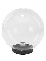 Светильник НТУ 03-100-401 шар d=400 мм IP54 (прозрачный ПММА, основание плоское ПК 145, Е27) TDM | код SQ0330-0629 | TDM