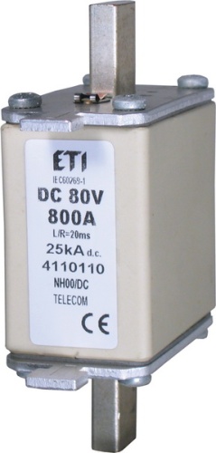 Предохранитель NH-00 80V DC 160A (с бойком) | код 004110101 | ETI