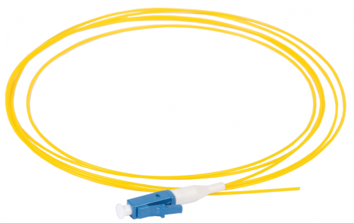 Оптический коммутационный монтажный шнур (Пигтеил), для одномодового кабеля (SM), 9/125 (OS2), LC/UPC, LSZH, 1,5м | код FPT09-LCU-C1L-1M5 | ITK by IEK
