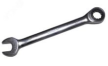 Ключ комбинированный трещоточный 17х17 хромированный | код 104957 | Hortz