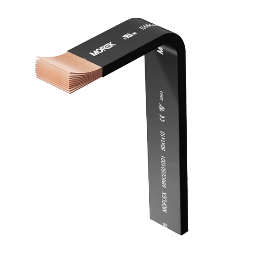 Шина Moflex MMC 24x1x2, 48mm?, 384A, 2m, изолированная гибкая медная | код MMC0240201 | MOREK