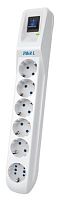 Сетевой фильтр Pilot L (GP) 172 3м (6 розеток) белый (коробка) | код 1914459 | PILOT