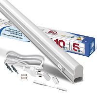 Светильник светодиодный ILED-COCB-СПБТ5-300-5-450-230-6.5-IP40 5Вт 6500К IP40 450лм 230В 300мм СПБ Т5 линейный | код 1566 | IONICH