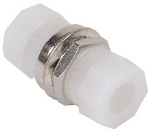 Адаптер проходной FC-FC для одномодового и многомодового кабеля (SM/MM) с полировкой UPC одинарного исполнения (Simplex) | код FC1-FCUFCU1C-SM | ITK